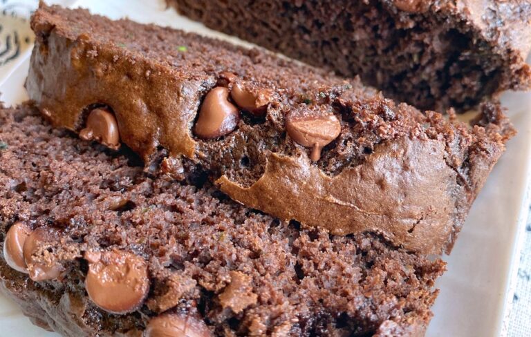 Super Moist Double Chocolate Zucchini Bread (Made With Cake Mix!)