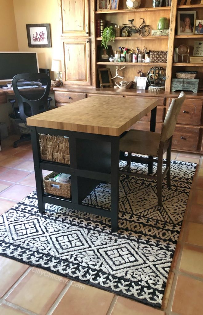 The Best Craft Table Hack (From an Ikea Kitchen Island!)