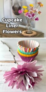 Cupcake Liner Flowers (Fun & Easy Craft Idea)