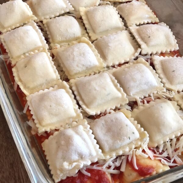 Frozen ravioli to the rescue! If you have a picky family with kids to feed, you've got to add this easy 3 ingredient dinner recipe to your weekly menu.