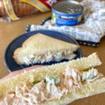 Looking for last minute cold lunch ideas! Try a classic chicken salad sandwich! They are quick and easy to make and great for taking to work with you.