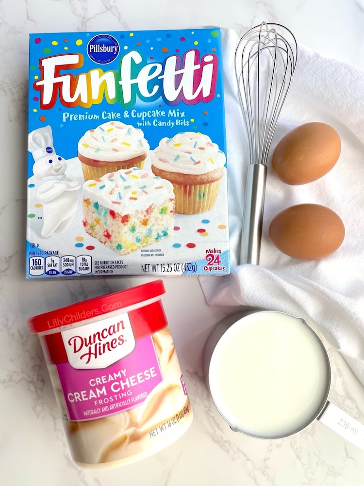 Cake Mix Funfetti Pancakes Ingredients